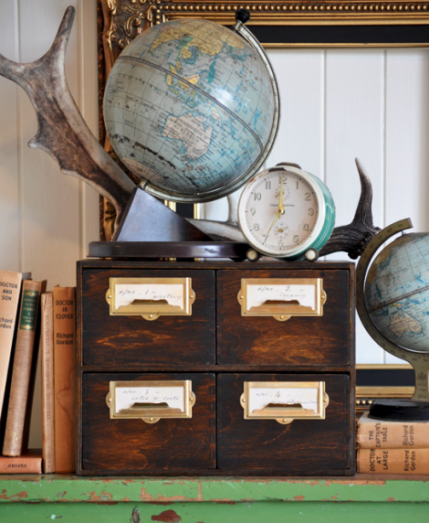 DIY vintage file drawer ikea hack
