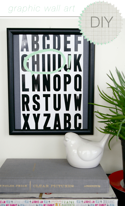 DIYgraphicwallart DIY graphic wall art