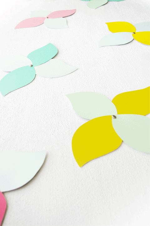 paint swatch paper flowers paint swatch paper flowers