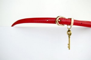 DIY charmed skinny belt