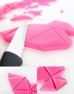 DIY geometric bib necklace