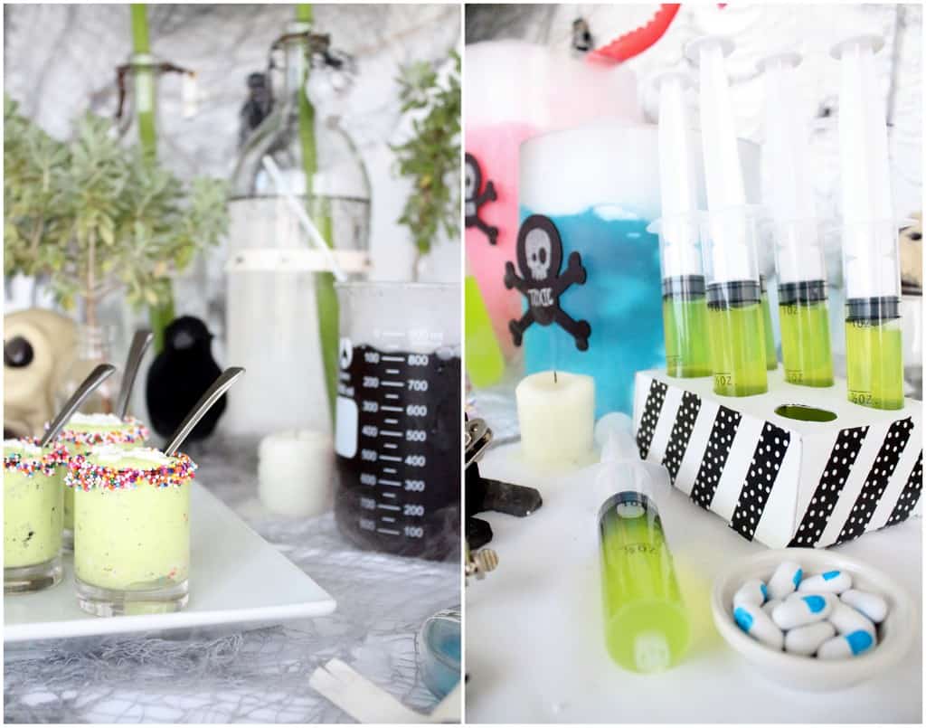 mad scientist halloween party by sugar and cloth