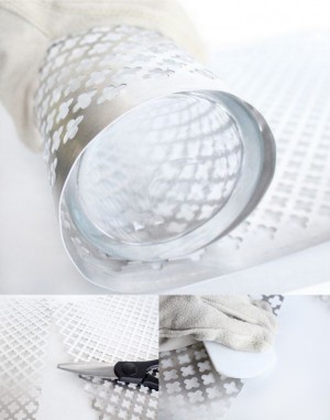 DIY aluminum vase and utensil holder
