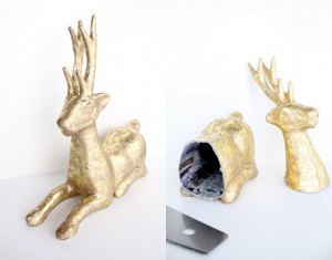 DIY paper mache animal heads