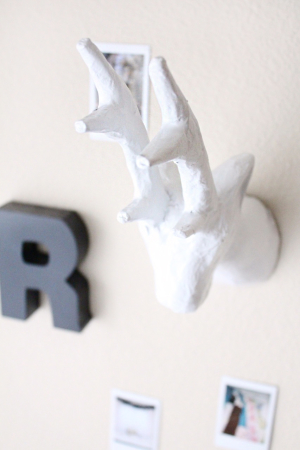 simple DIY paper mache animal head