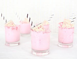peppermint eggnog shots