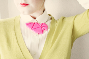 DIY geometric bib necklace #KollaboraAltSummit