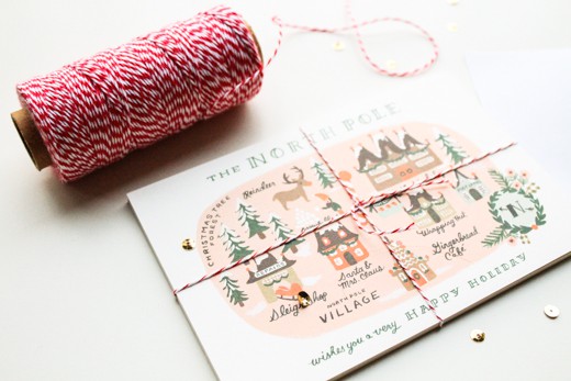 twine wrapped Rifle Paper Co. postcards twine wrapped Rifle Paper Co. postcards