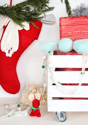 DIY wheeled crate for presents!