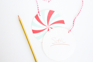 last minute DIY candy gift tags