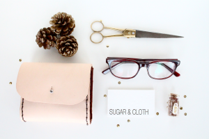 DIY leather pouch