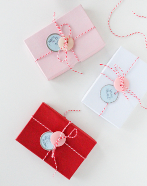DIY cute as a button valentine