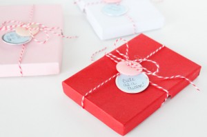 DIY cute as a button valentine