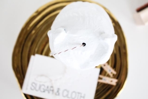 DIY twine dispenser figurine