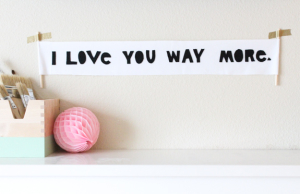 love letter scroll DIY
