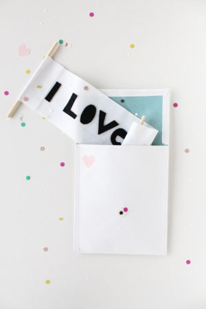 love letter scroll DIY