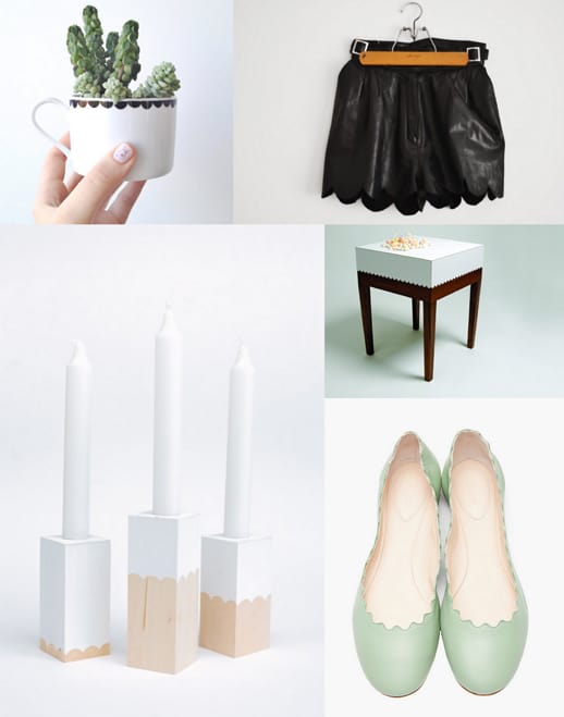 buy or DIY, five scalloped items you wish you had