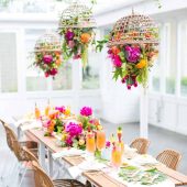 Our Tropical Garden Party and DIY Fruit Necklaces for Summer!