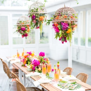 Our Tropical Garden Party and DIY Fruit Necklaces for Summer!