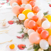 DIY Balloon Friendsgiving Table Centerpiece ( + A Cocktail Recipe Too!)