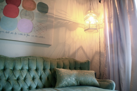 Vintage bird cage chandelier light tutorial 