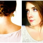 photo of an Easy Braided Updo Hair Style Idea by Ashley rose of sugar & cloth