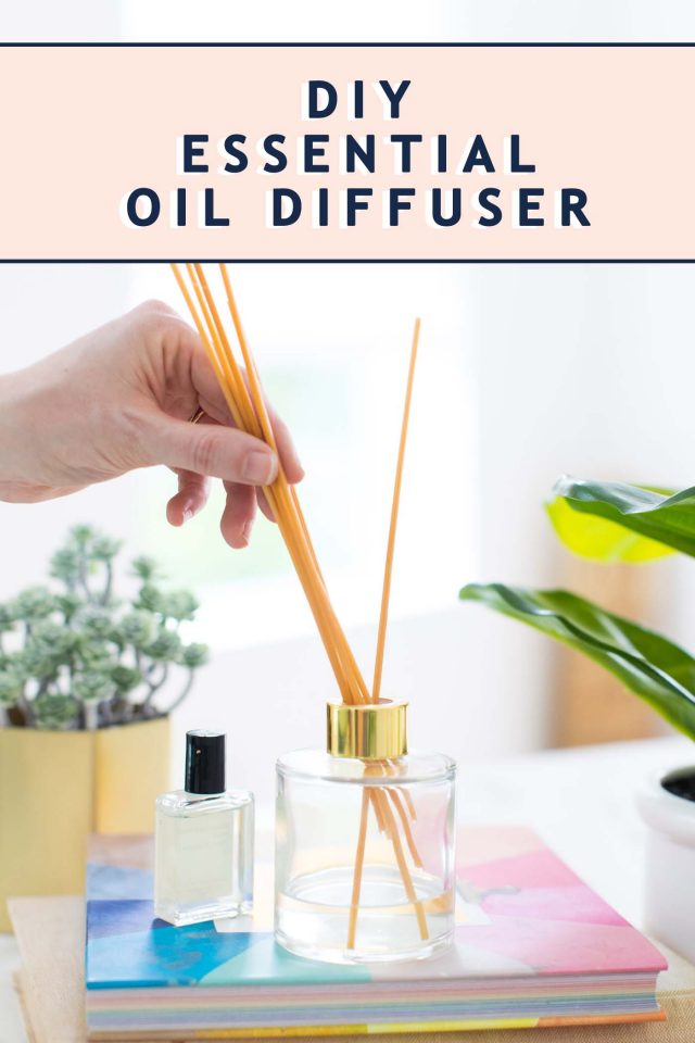 essential oils - photo of an essential oil diffuser with text by top Houston lifestyle blogger Ashley Rose of Sugar & Cloth