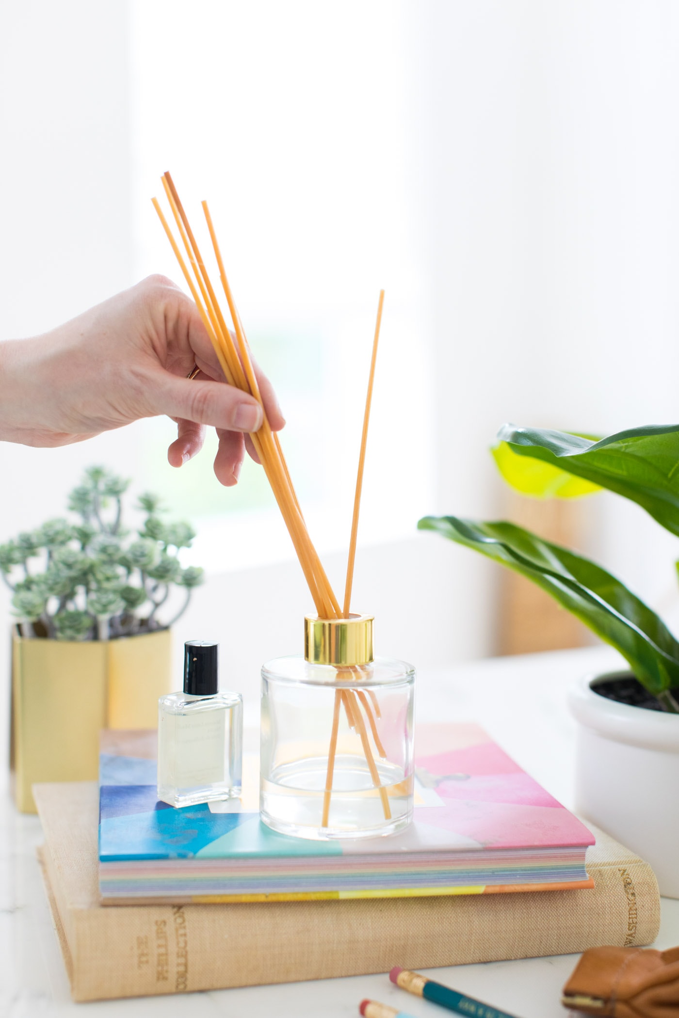 photo of how to make a reed diffuser