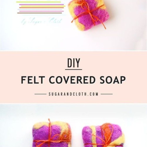 DIY Felt Covered Soap