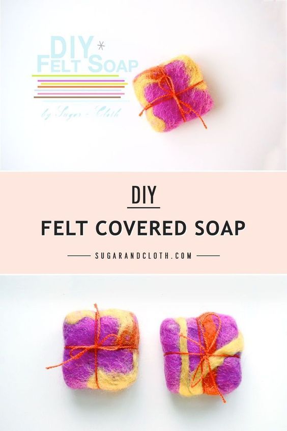 DIY Felted Soap
