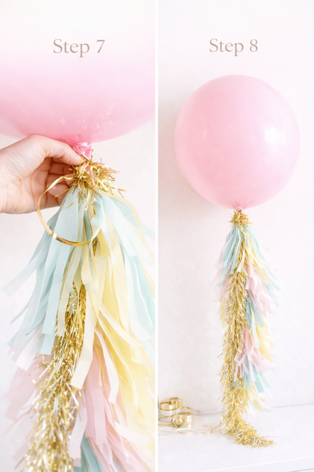 DIY Balloon Tassels Instructions 2