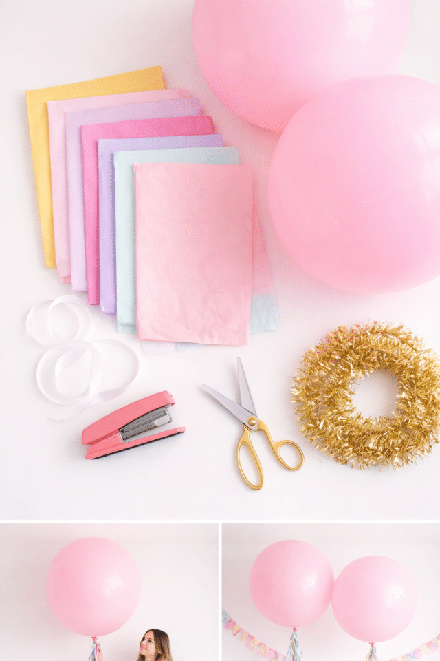 DIY Balloon Tassels Supplies