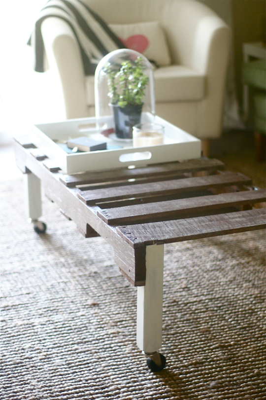 diy pallet coffee table by sugar & cloth 