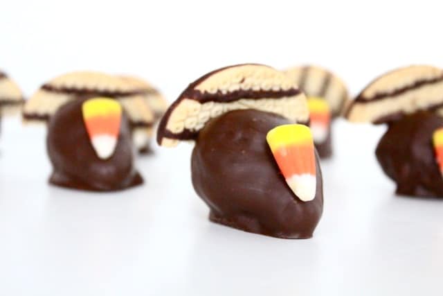 chocolate covered strawberry turkeys