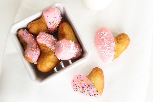 delicious heart shaped donut recipe