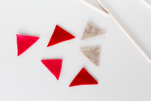 DIY date night valentine arrows - triangle cut ups