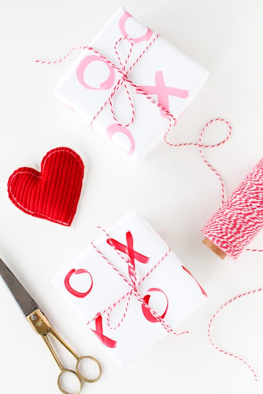 DIY XOXO Gift Wrap - Sugar & Cloth Holiday DIY