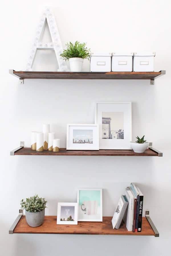 Diy Ikea Distressed Wooden Shelves To Elevate Your Home - Ikea Wall Shelves Ideas