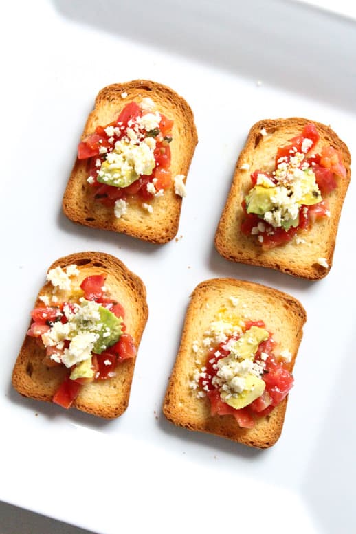 best 5 minute bruschetta you'll ever eat - Recipe - Sugar & Cloth - Houston Blogger