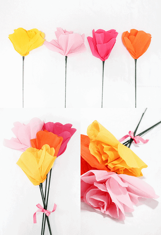 mother's day paper flowers