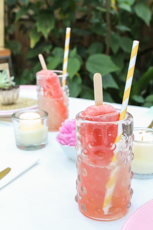 a clever popsicle cocktail recipe! #LetsCelebrate #MarthaCelebrations