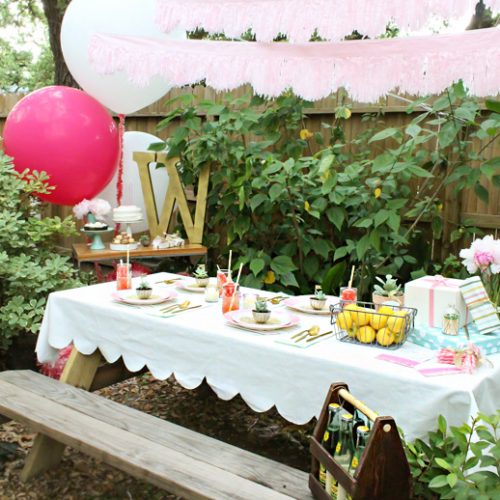 How To Make DIY Scalloped Tablecloth - Sugar & Cloth Entertaining