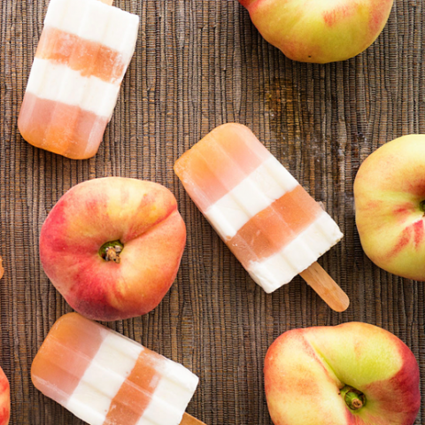 peaches and cream pops recipe by Nanette Wong for Sugar & Cloth