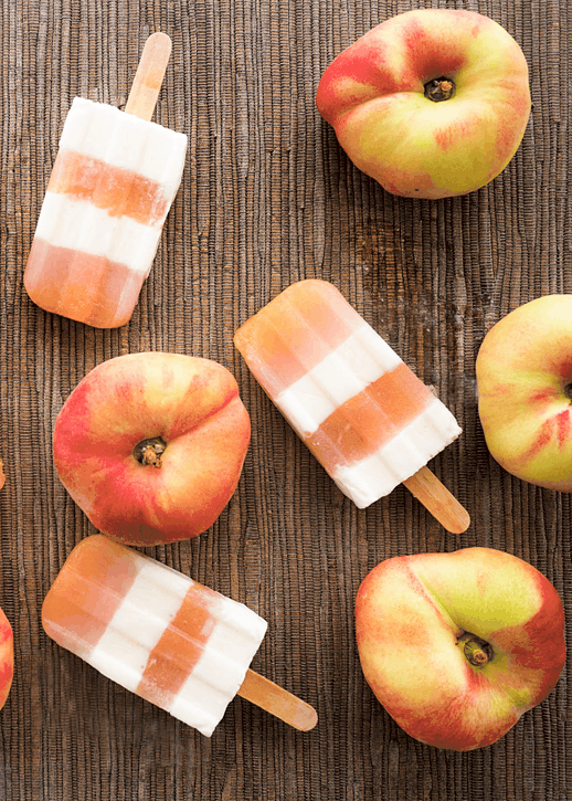 peaches and cream pops recipe by Nanette Wong for Sugar & Cloth