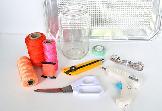 diy macrame jar tools