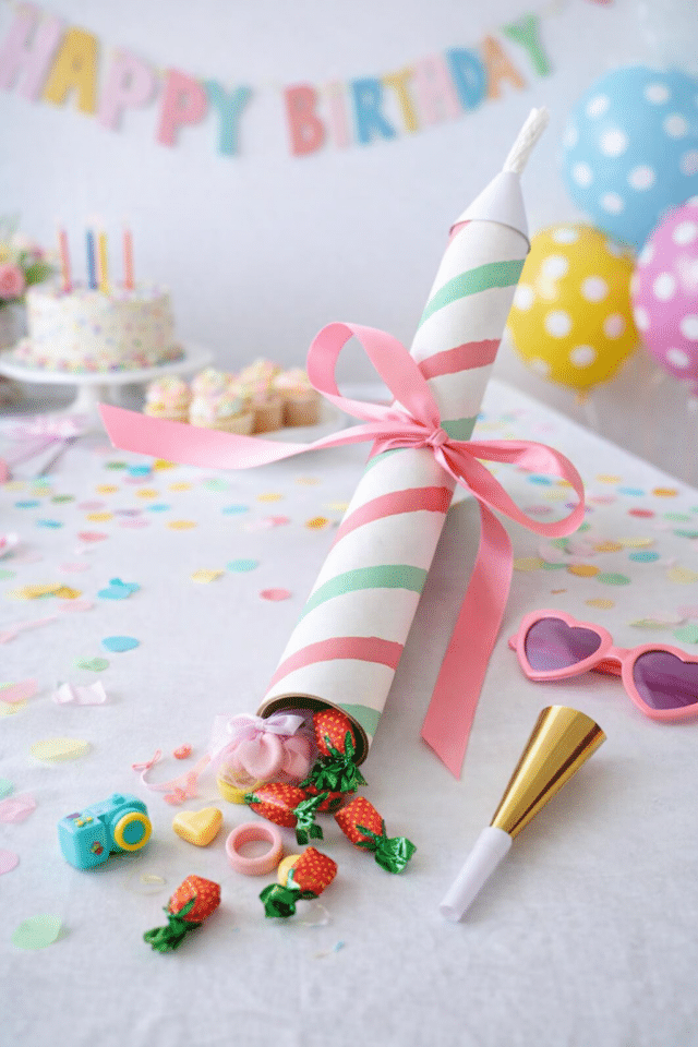 DIY Giant Birthday Candles Surprise Packaging