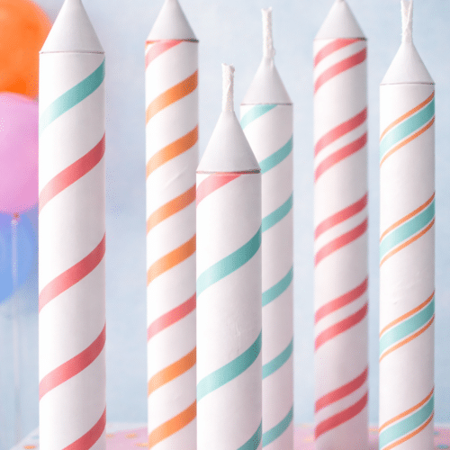 DIY Paper Giant Birthday Candles