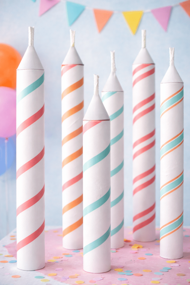 DIY Paper Giant Birthday Candles