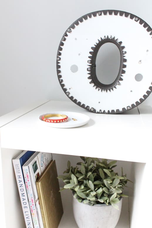 DIY Ikea Hack Side Table- Under $40 - Top Houston Lifestyle Blogger Ashley Rose of Sugar & Cloth #ikea #hack #diy #ikeahack #sidetable #homedecor #diydecor #inexpensive #simple