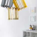 DIY recycled cardboard pendant light by Sugar & Cloth